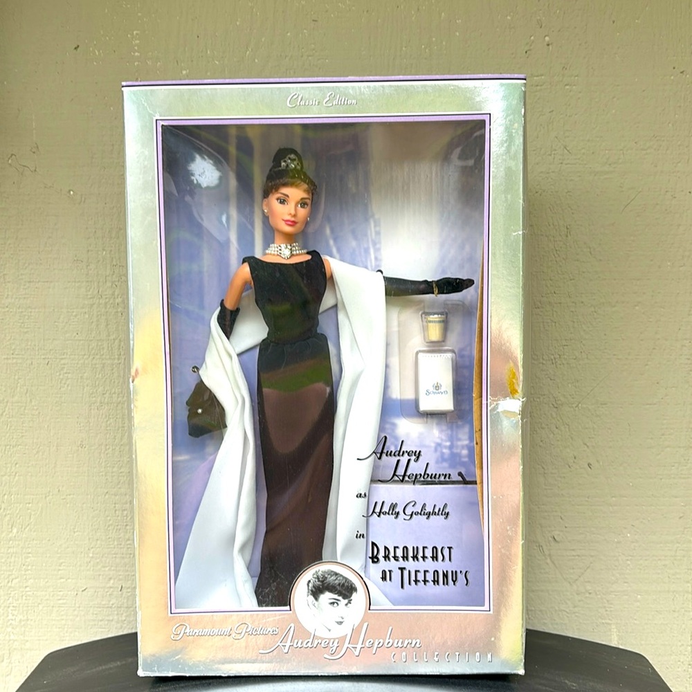 New in box! Audrey Hepburn Barbie from Breakfast at Tiffany’s